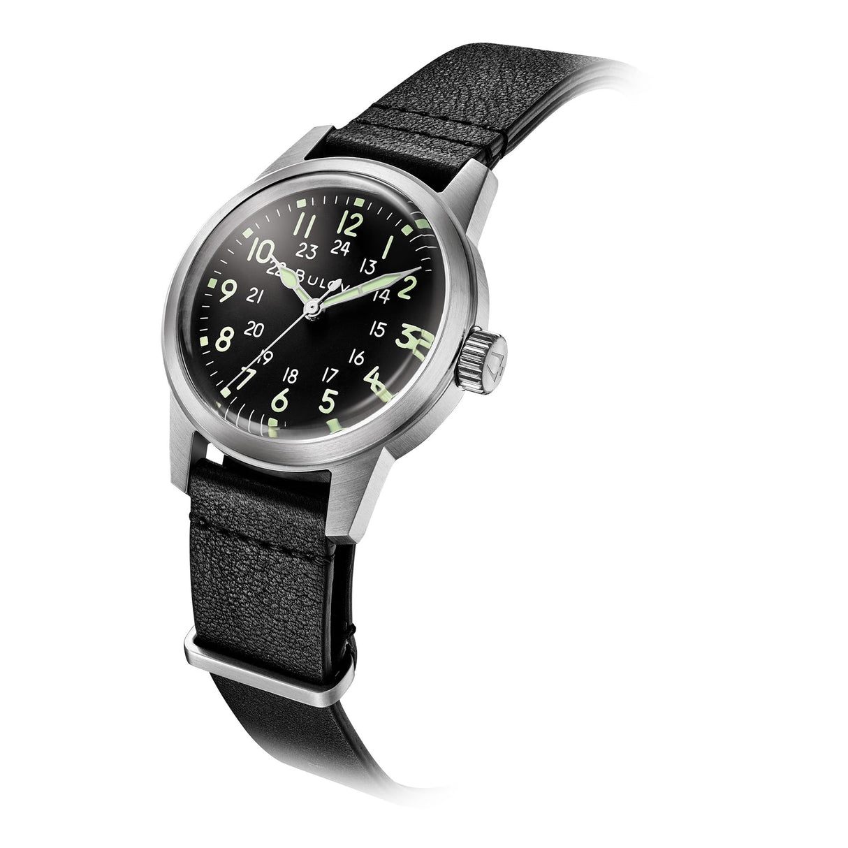 96A219 Reloj Bulova Military de hombre correa de piel