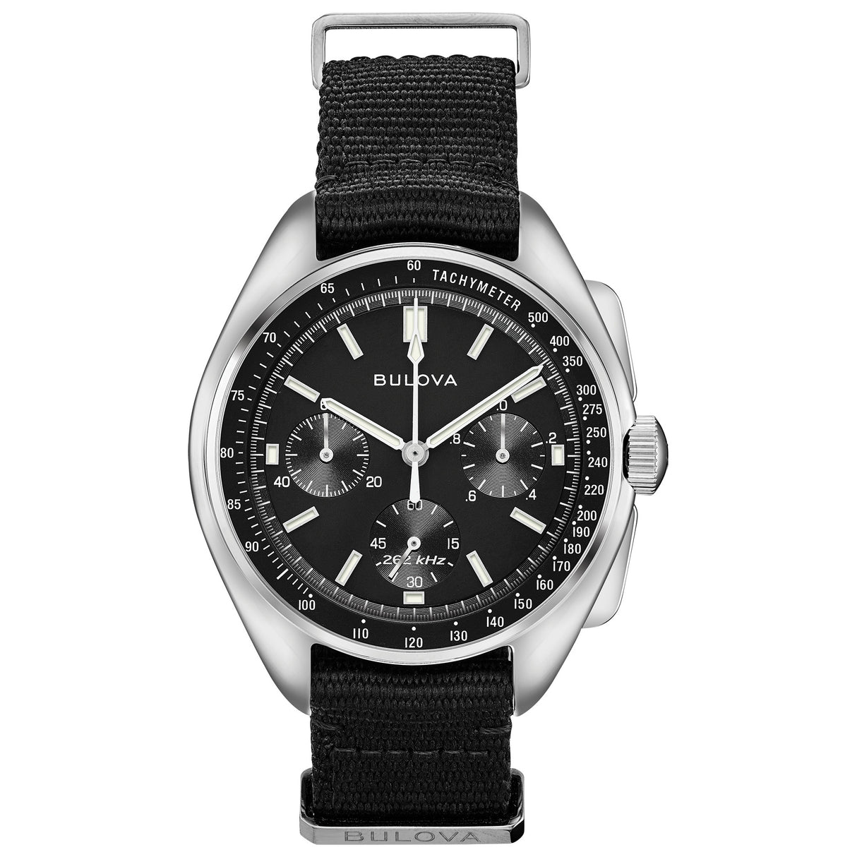 96A225 Reloj Bulova Lunar Pilot de hombre pulsera de tela 45 mm