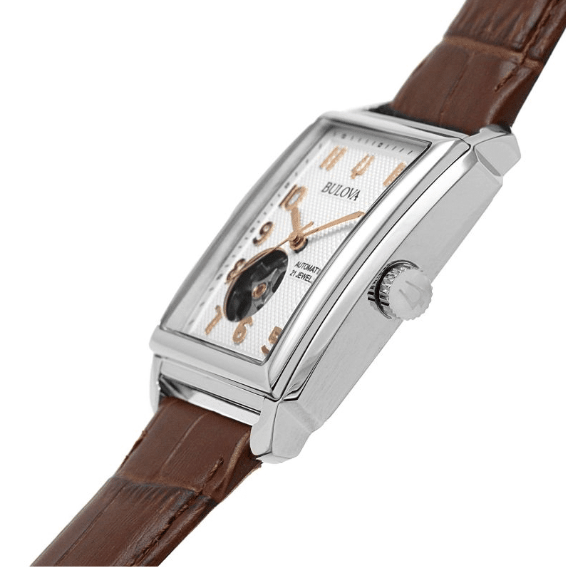 96A268 Reloj Bulova Sutton de hombre correa de piel 33 mm