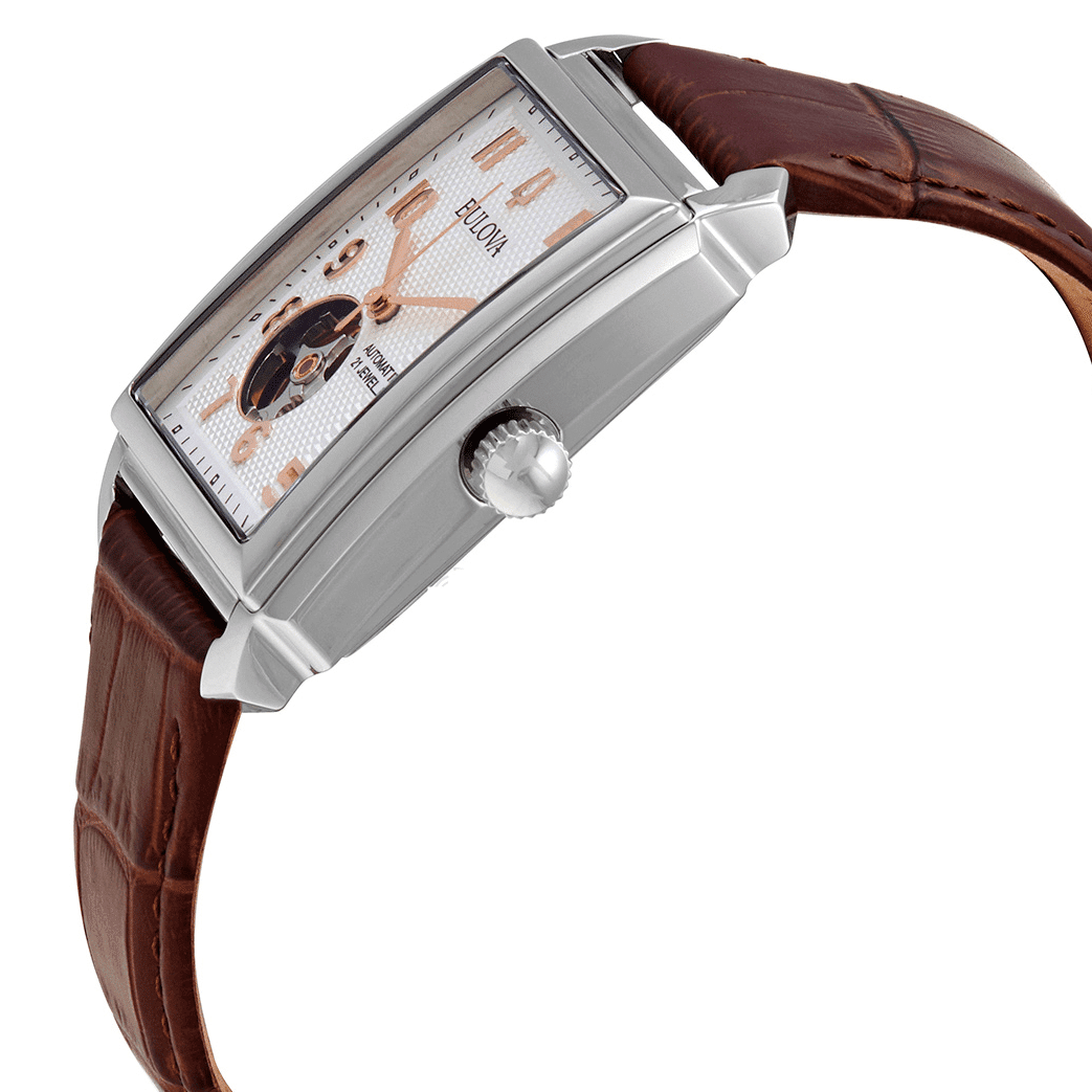 96A268 Reloj Bulova Sutton de hombre correa de piel 33 mm