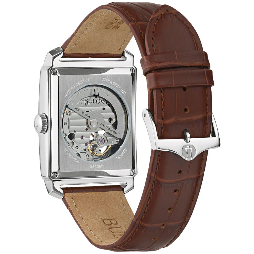 96A268 Reloj Bulova Sutton de hombre correa de piel 33 mm