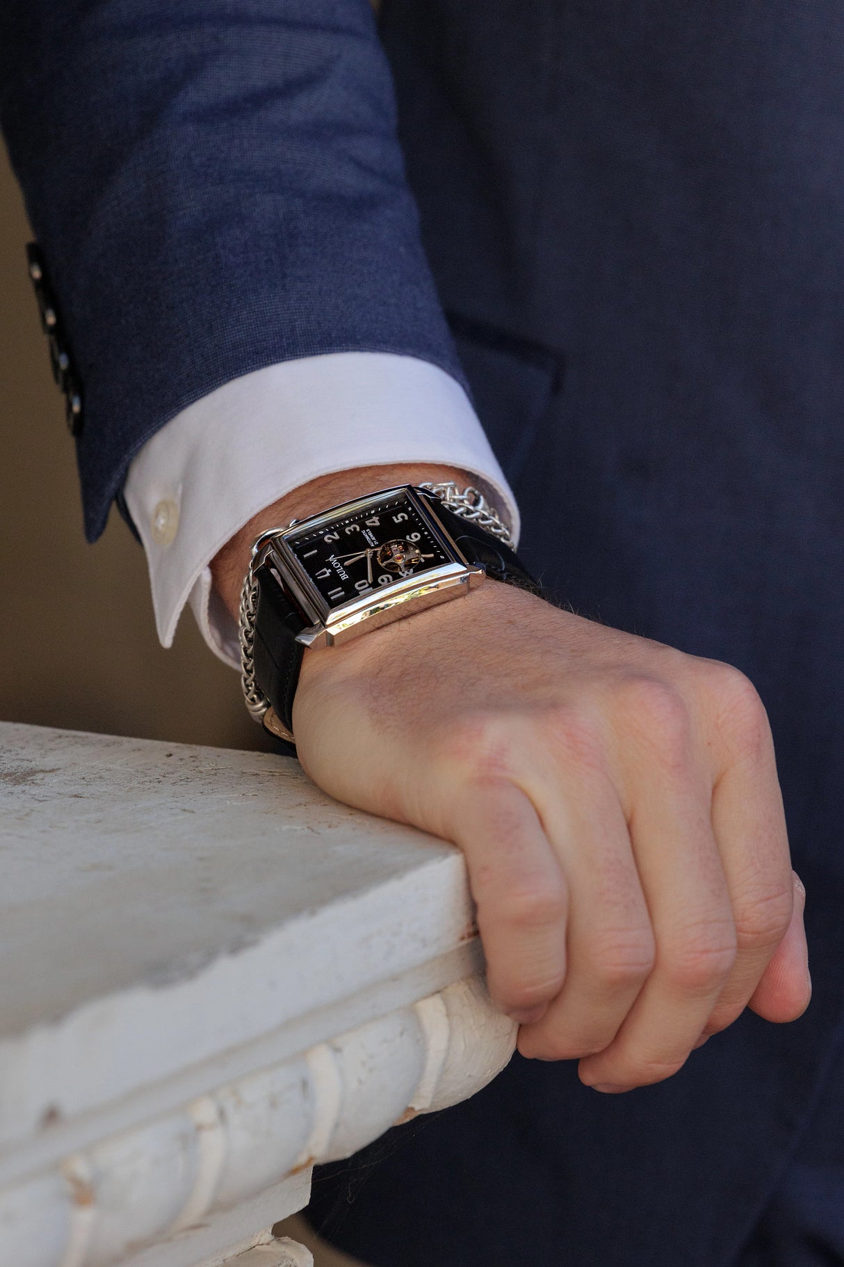 96A269 Reloj Bulova Sutton de hombre banda de piel 33 mm