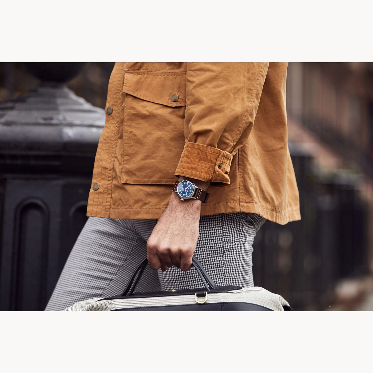 96A282 Reloj Bulova A-11 Hack Watch de hombre pulsera de tela