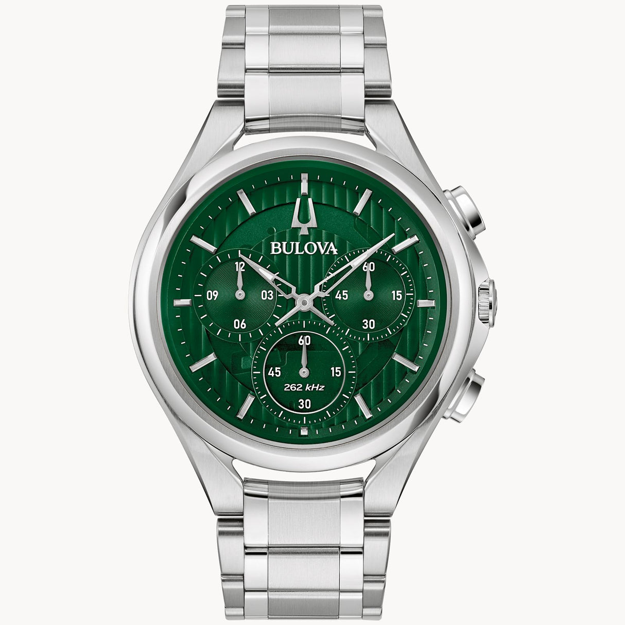 96A297 Reloj Bulova Curv de hombre pulsera de metal 44mm