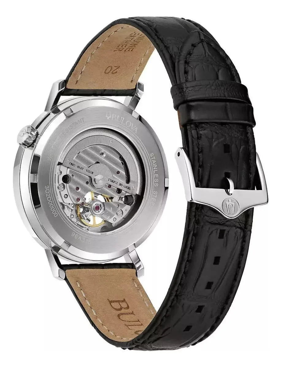 96A315 Reloj Bulova Aerojet de hombre correa de piel 42 mm