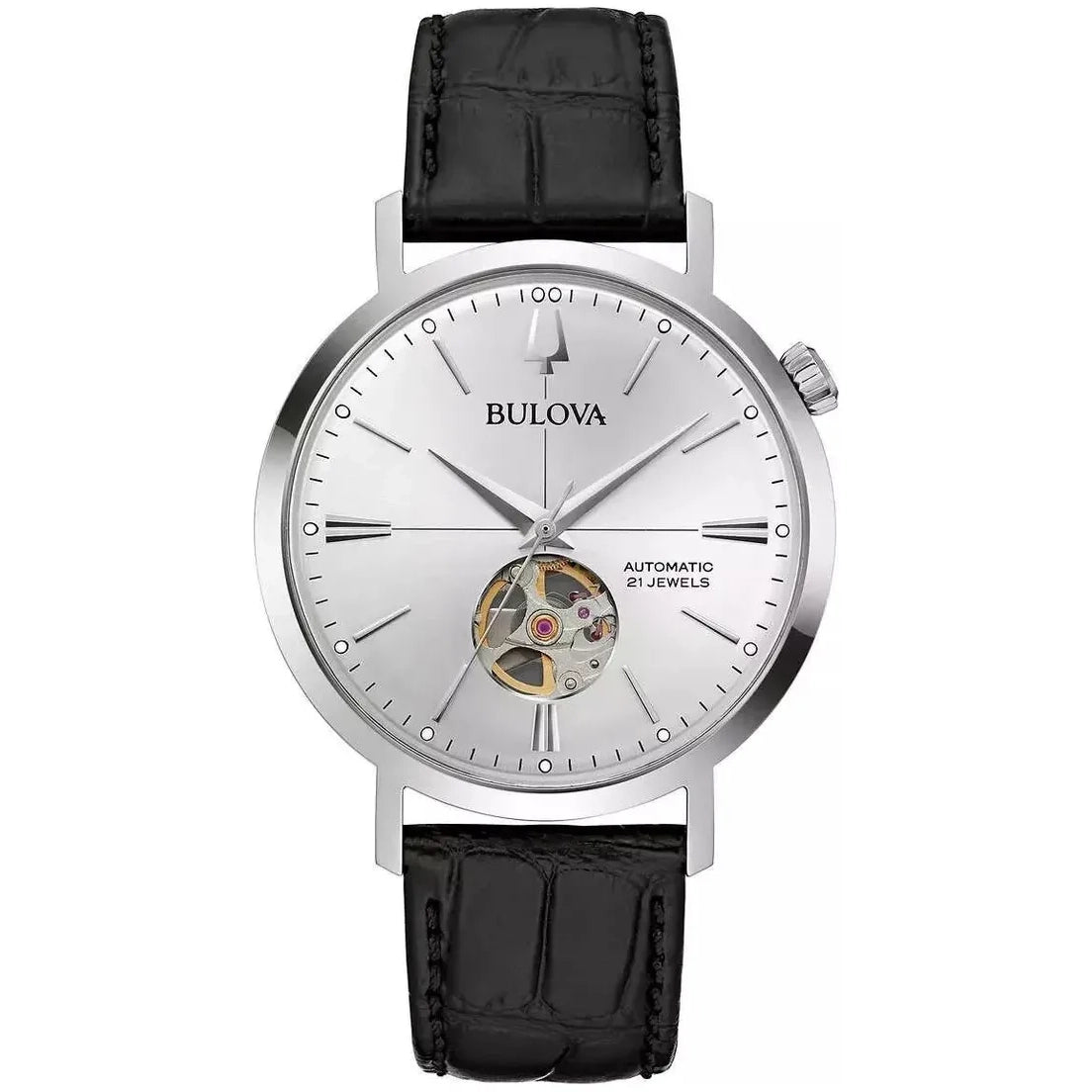 96A315 Reloj Bulova Aerojet de hombre correa de piel 42 mm