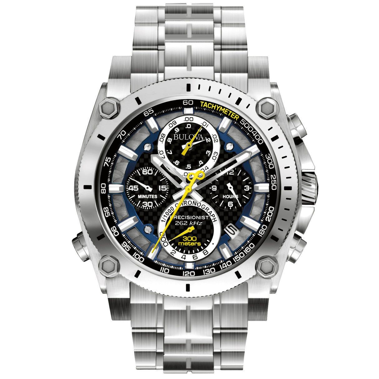 96B175 Reloj Bulova Icon de caballero correa de metal 46 mm