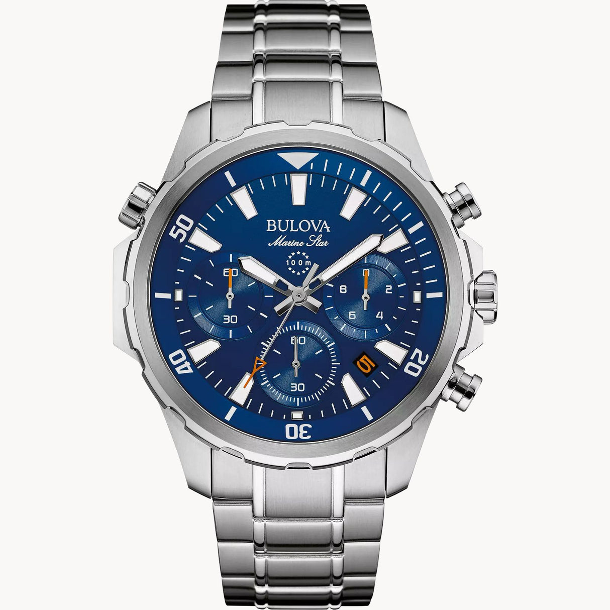 96B256 Reloj Bulova Marine Star de hombre pulsera de metal