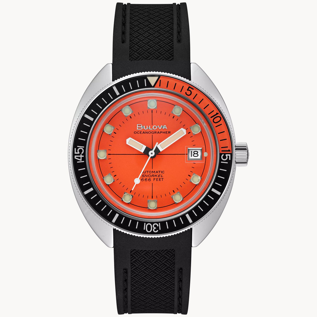 96B350 Reloj Devil Diver de hombre pulsera de resina 41 mm