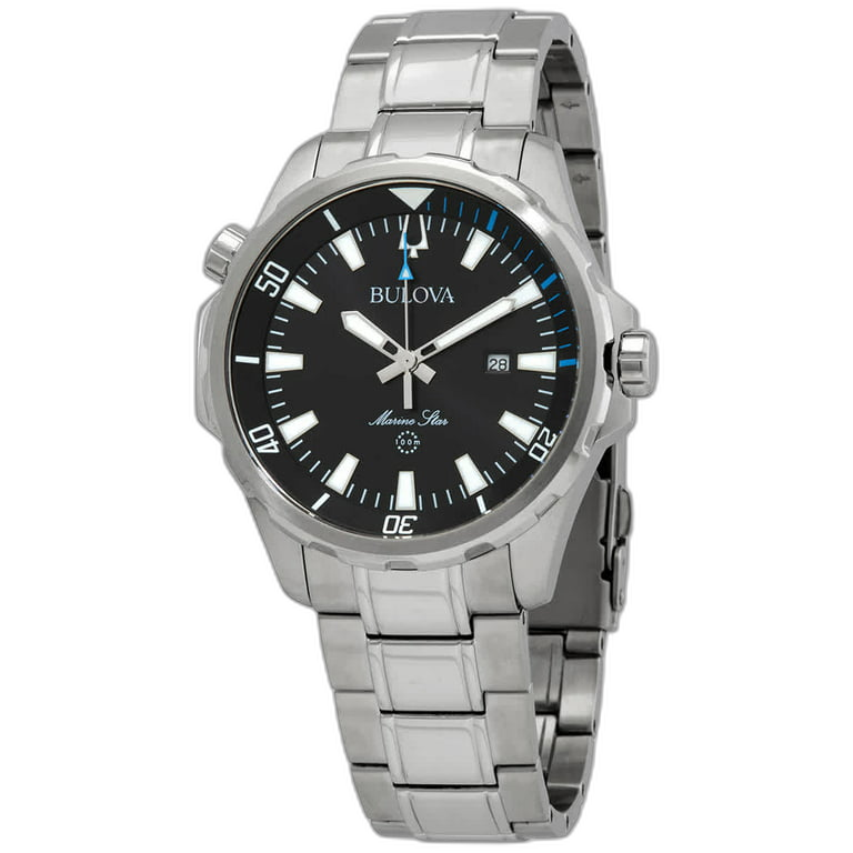 96B382 Bulova Marine Star Reloj para Hombre Pulsera de Metal Análogo