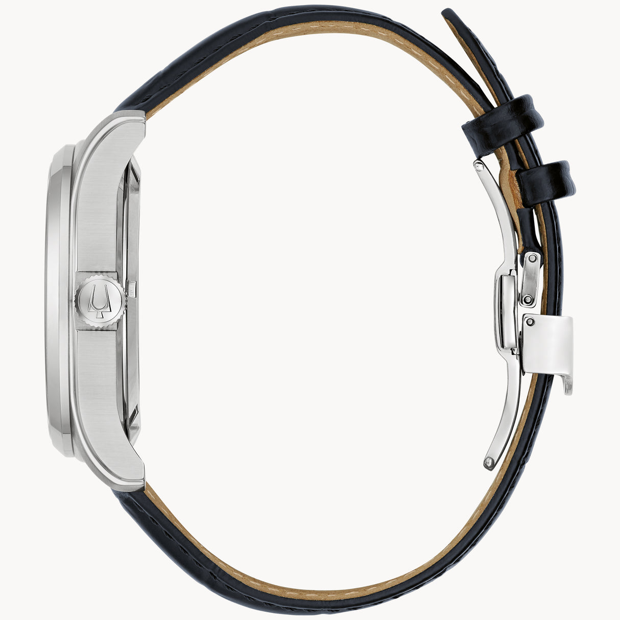 96B385 Reloj Bulova Wilton de hombre pulsera de cuero 43 mm