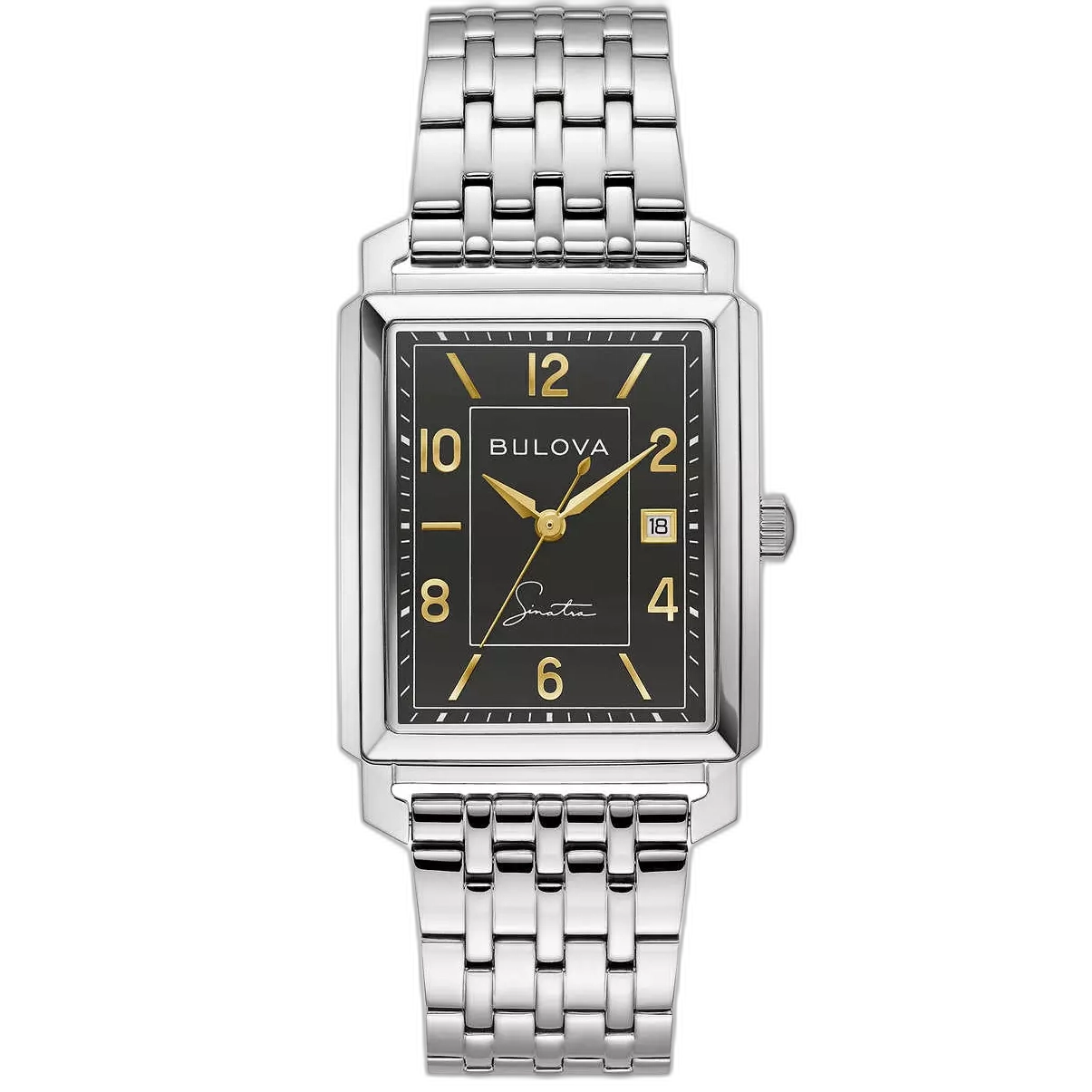 96B399 Reloj Bulova Frank Sinatra para hombre pulsera de acero inoxidable