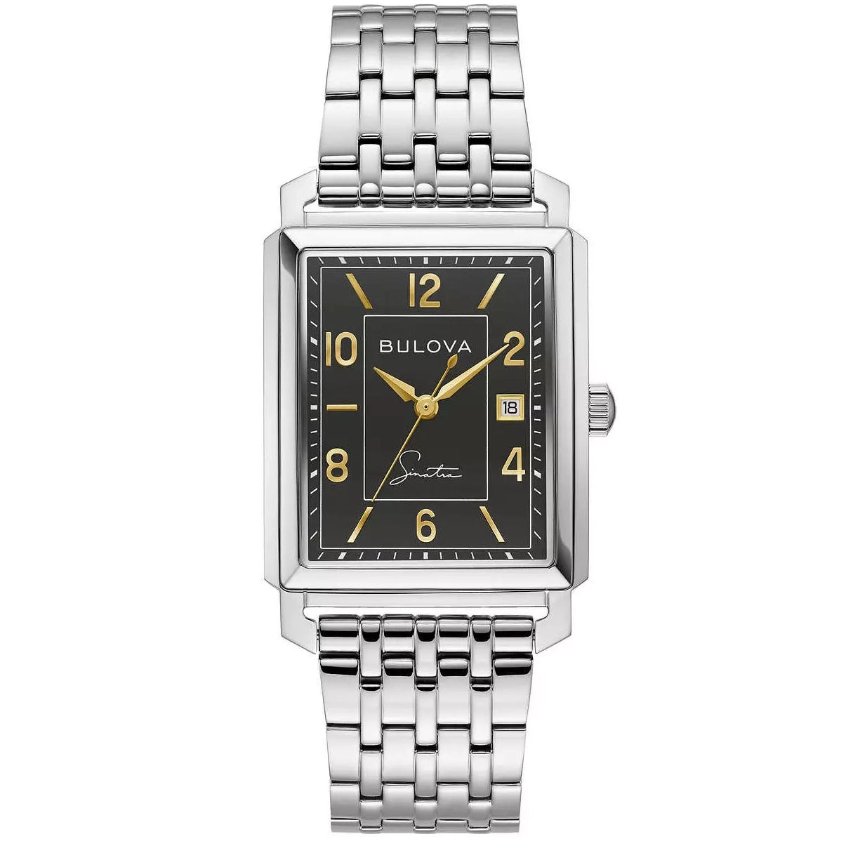 96B399 Reloj Bulova Frank Sinatra para hombre pulsera de acero inoxidable