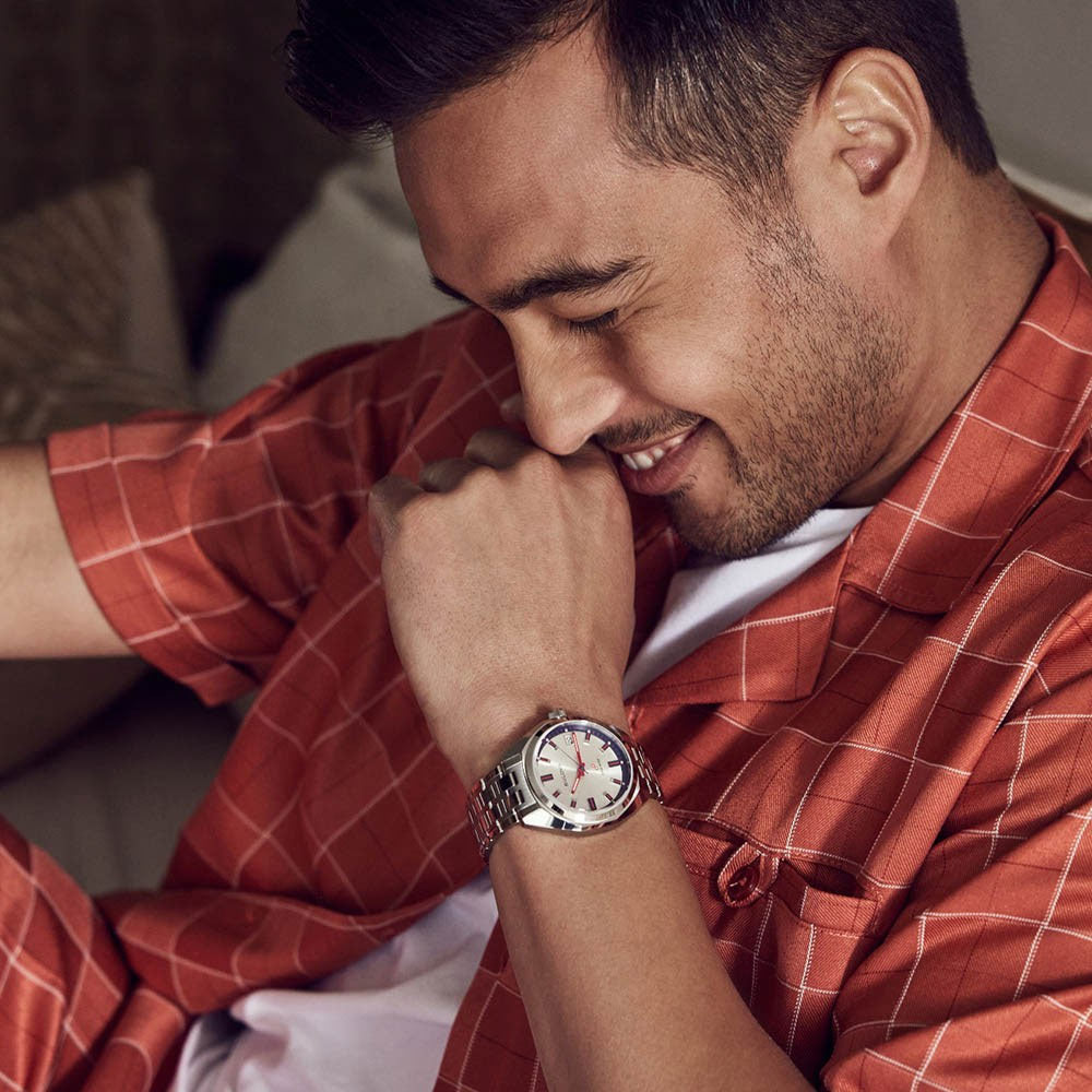 96B400 Reloj Bulova Jet Star de hombre pulsera de metal 40 mm