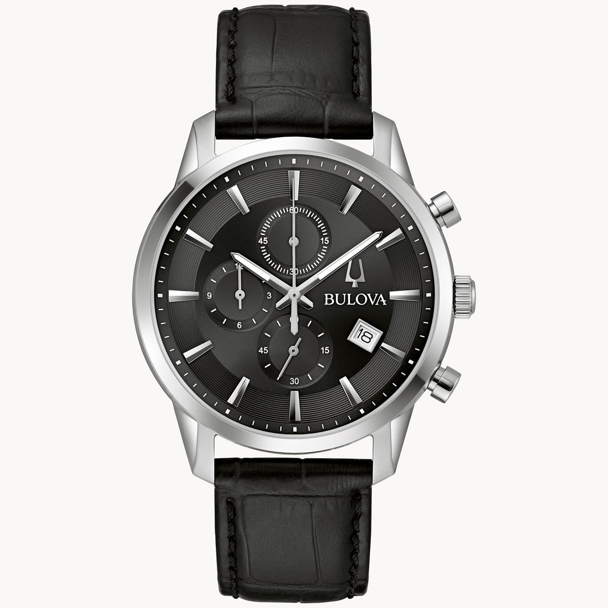 96B403 Reloj Bulova Sutton de hombre pulsera de cuero 41 mm