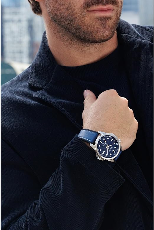 96B419 Reloj Bulova Marine Star de hombre pulsera de piel