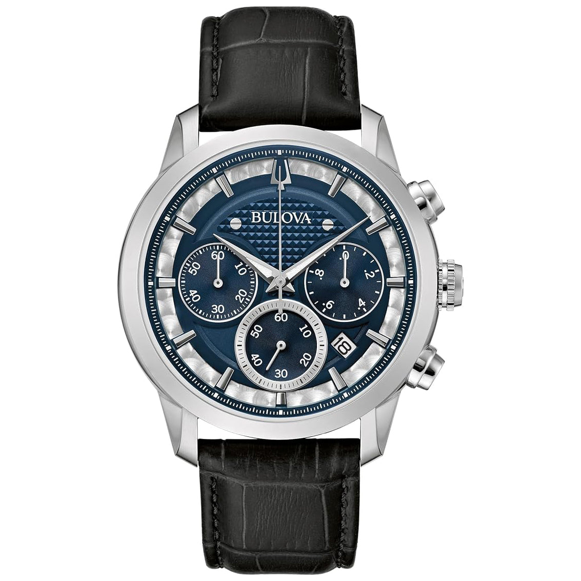 96B420 Bulova Sutton Reloj de hombre pulsera de piel 44 mm