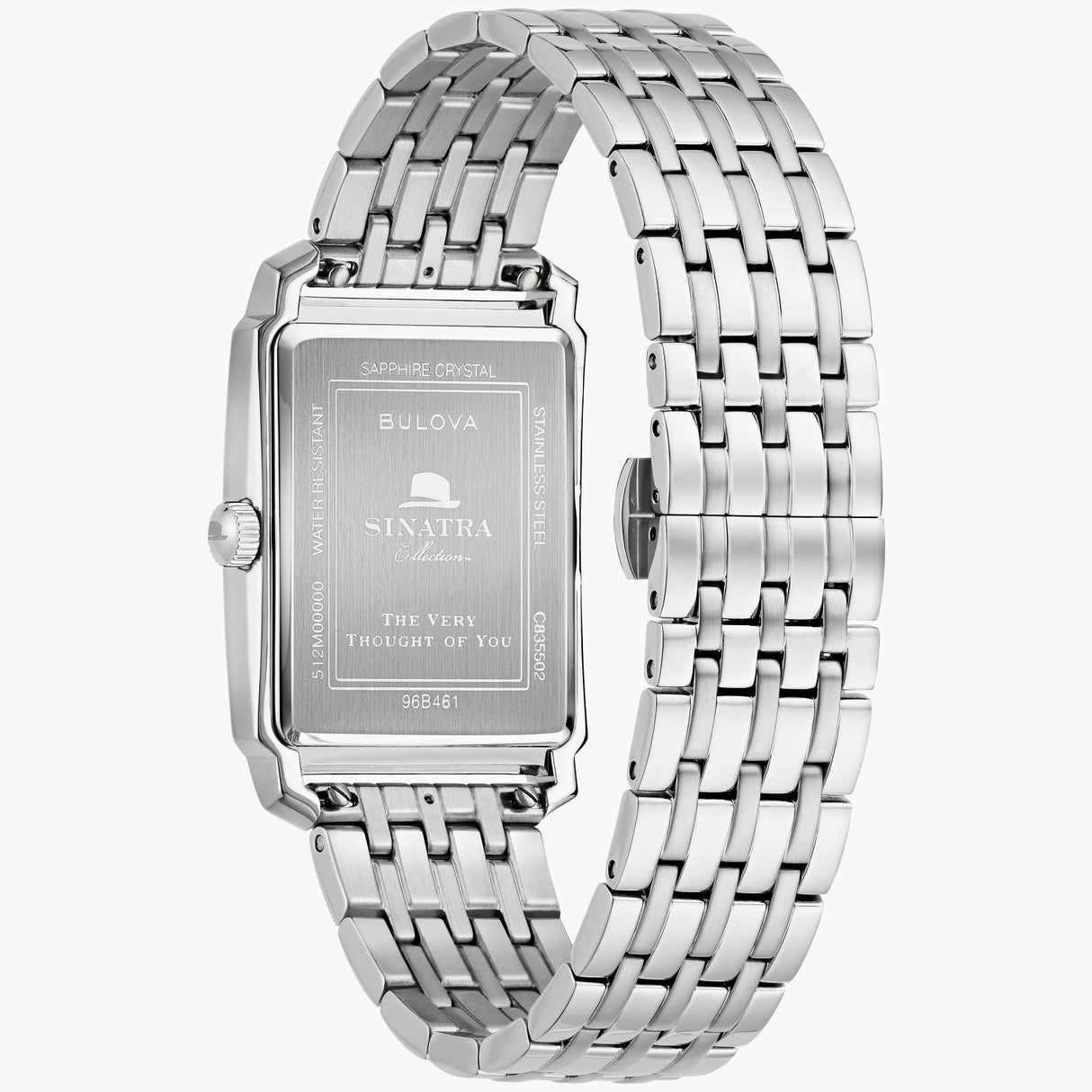 96B461 Reloj Bulova Frank Sinatra de caballero correa de acero inoxidable