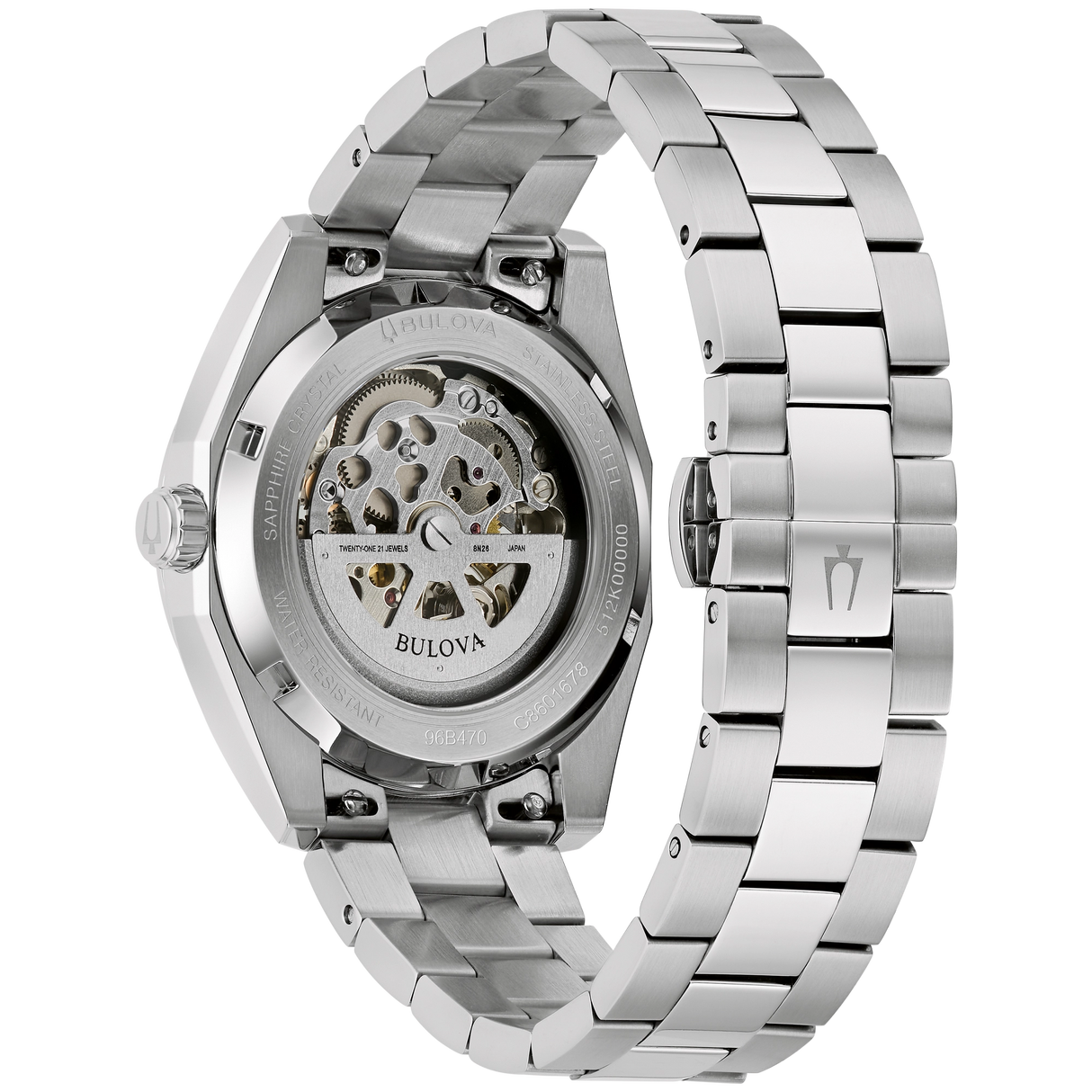 96B470 Reloj Bulova Surveyor de hombre pulsera de metal
