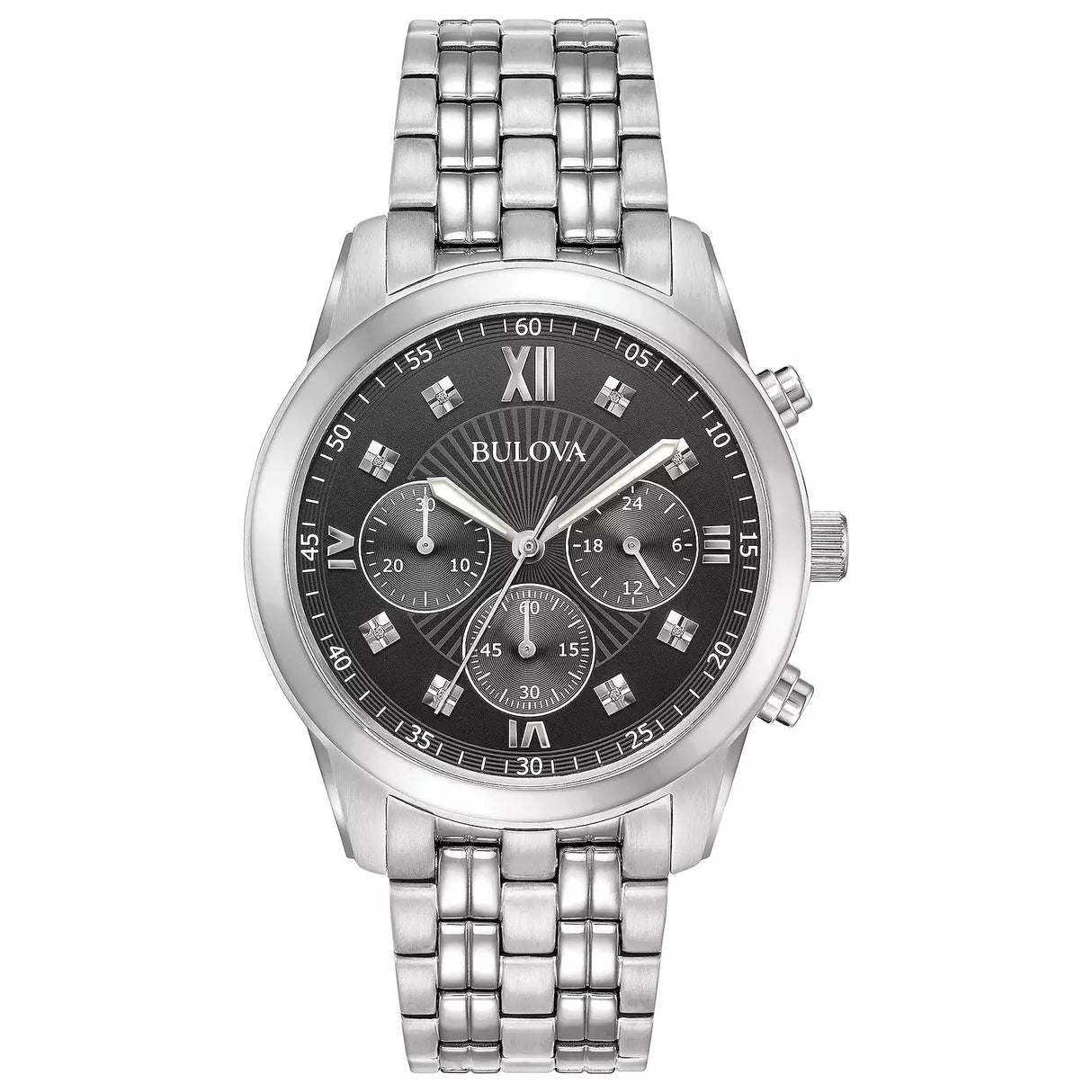 96D136 Reloj Bulova de caballero pulsera de metal