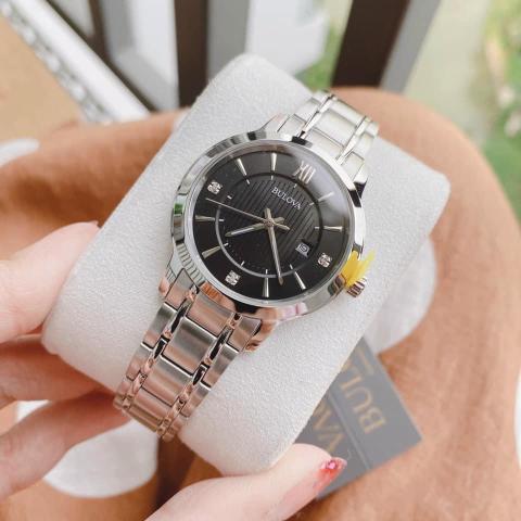 96D141 Reloj Bulova Diamond de caballero pulsera de metal