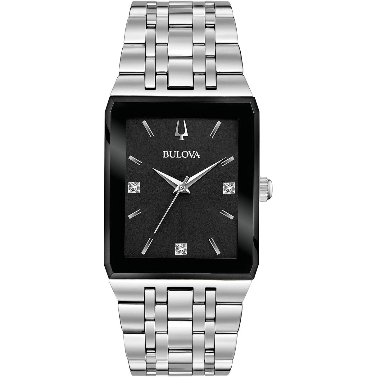 96D145 Bulova Quadra Reloj para Hombre Pulsera de Metal Análogo