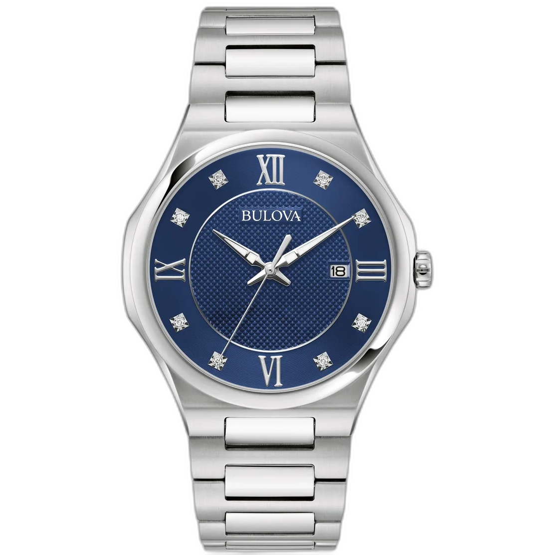 96D155 Reloj Bulova Classic de hombre correa de acero inoxidable 43 mm