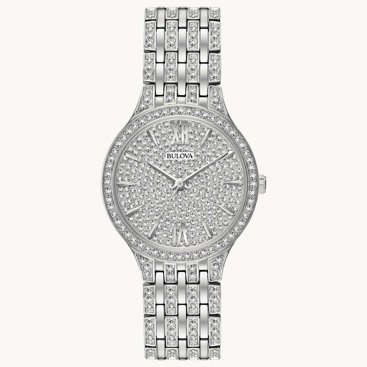 98R263 Reloj Bulova Phantom Crystal de mujer correa de metal