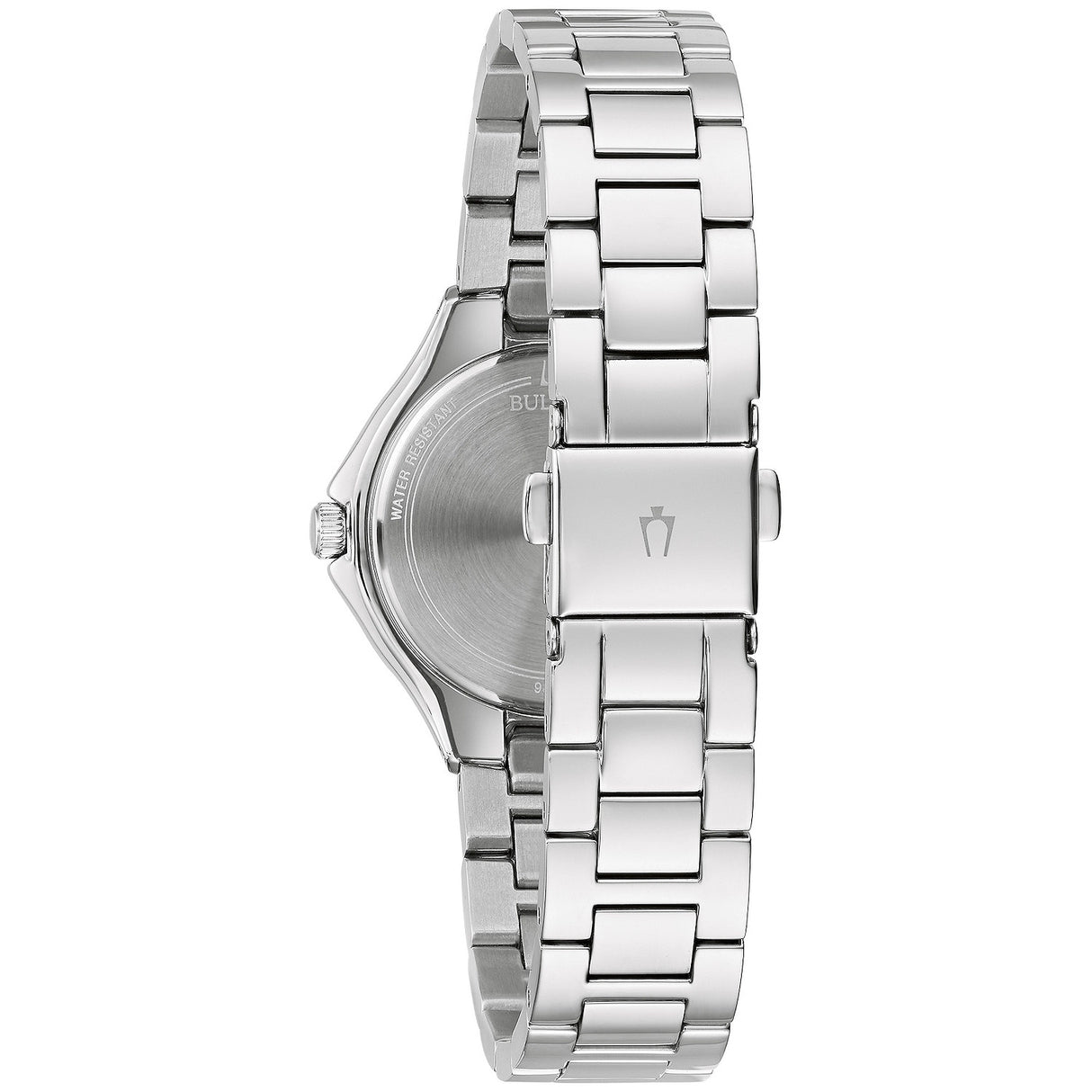 96L300 Reloj Bulova Crystal de dama pulsera de metal 30 mm
