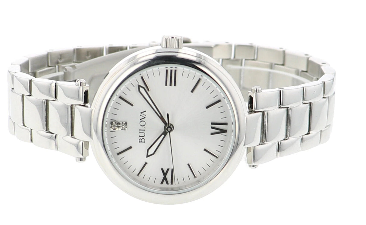 96P151 Reloj Bulova Diamond de mujer correa de metal