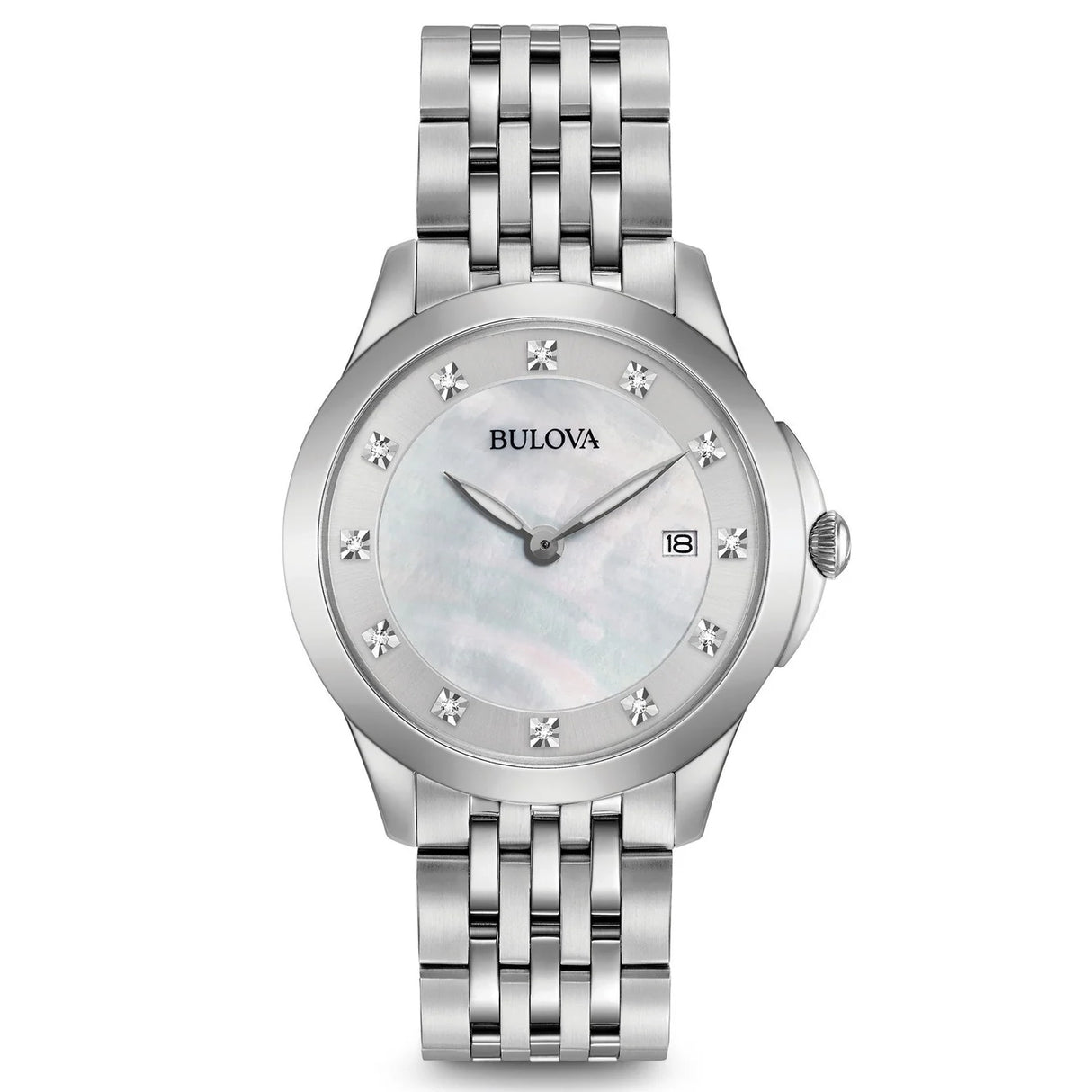 96P174 Reloj Bulova Diamond de mujer correa de metal