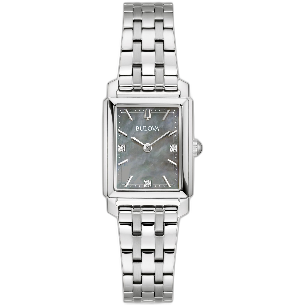 96P252 Reloj Bulova Sutton de dama banda de acero inoxidable 21 mm
