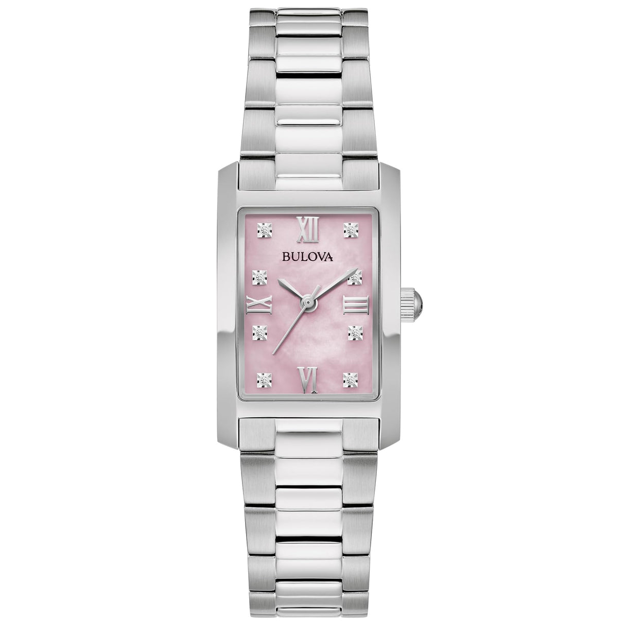 96P258 Reloj Bulova para dama correa de acero inoxidable