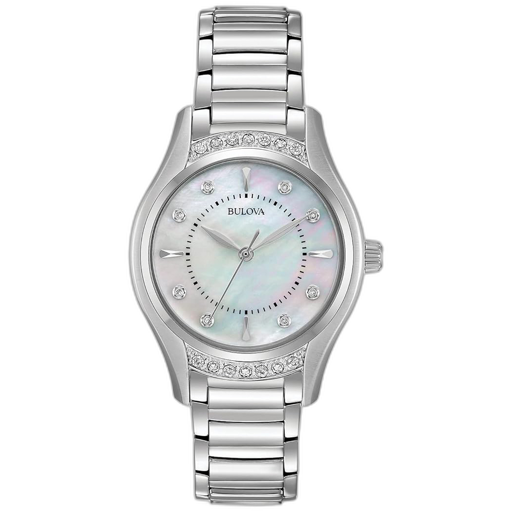 96R216 Bulova Classic Reloj de dama pulsera de acero inoxidable 31 mm