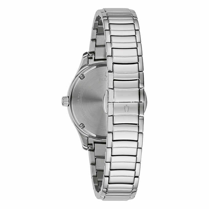 96R242 Reloj Bulova Diamond Classic de mujer correa de acero inoxidable 31 mm