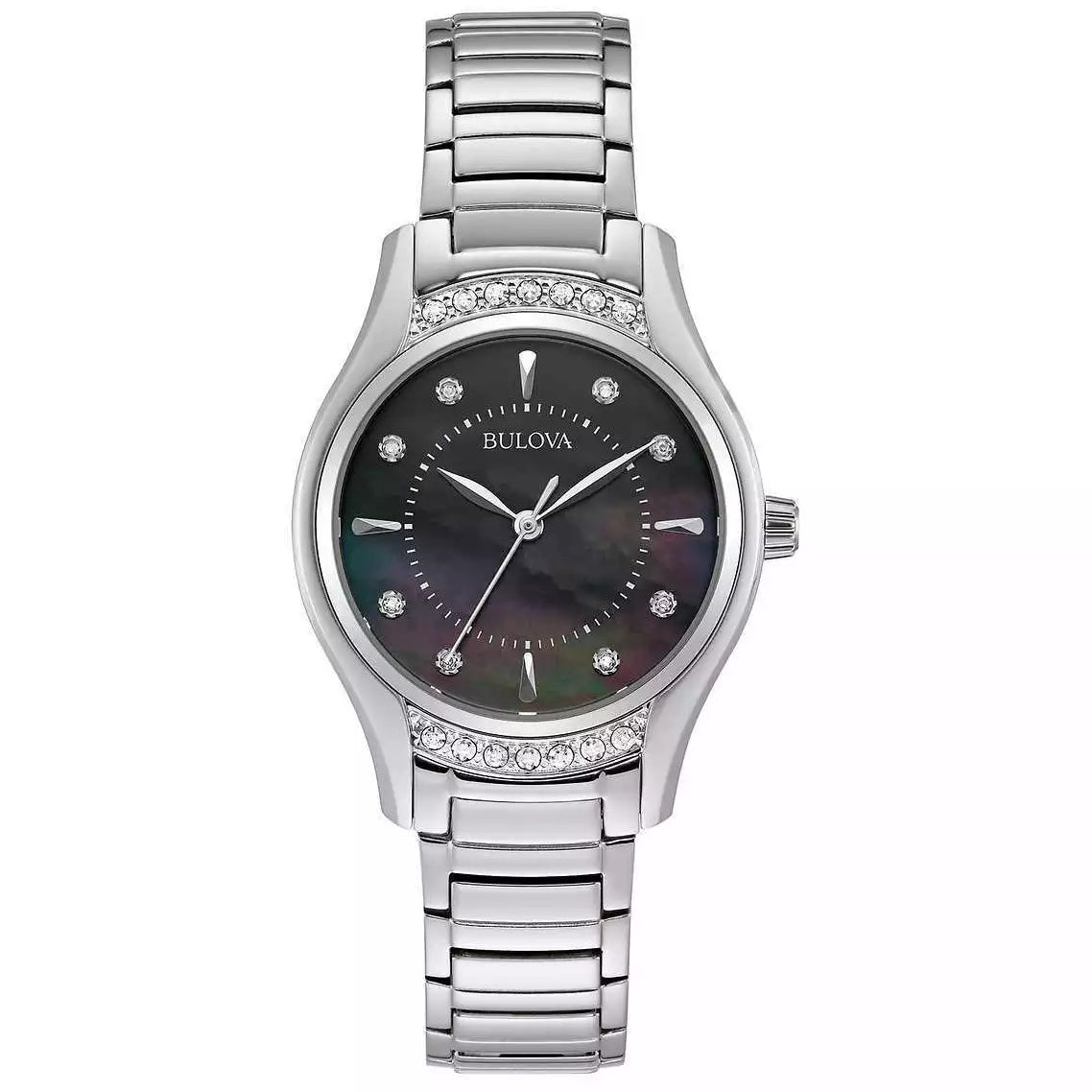 96R242 Reloj Bulova Diamond Classic de mujer correa de acero inoxidable 31 mm