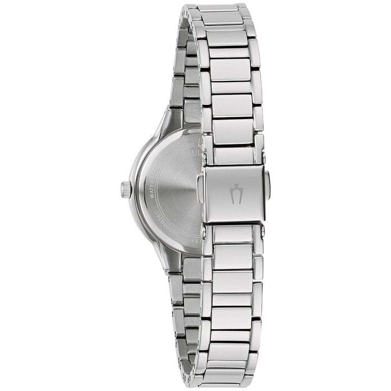 96X162 Bulova Crystal reloj de mujer pulsera de metal