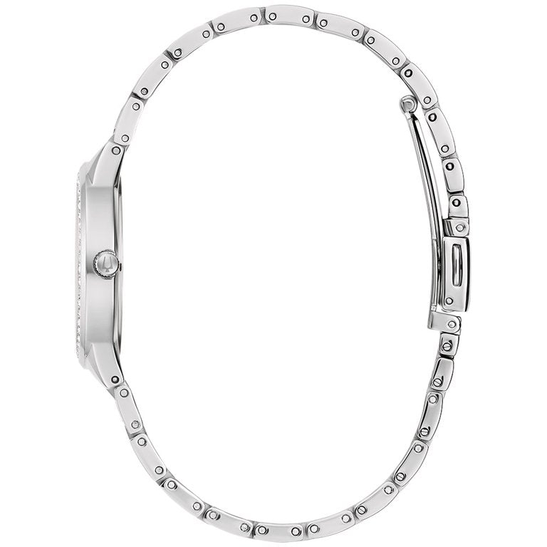 96X162 Bulova Crystal reloj de mujer pulsera de metal