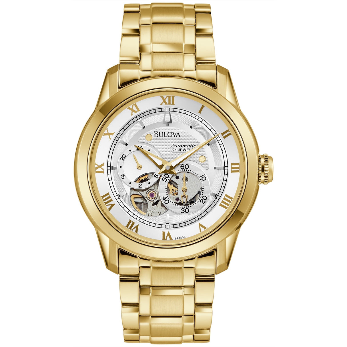 97A108 Reloj Bulova Classic de hombre pulsera de metal