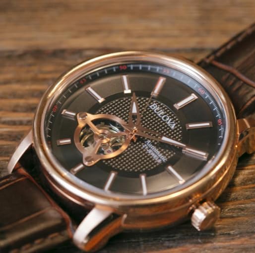 97A109 Reloj Bulova Classic de hombre pulsera de cuero 45mm