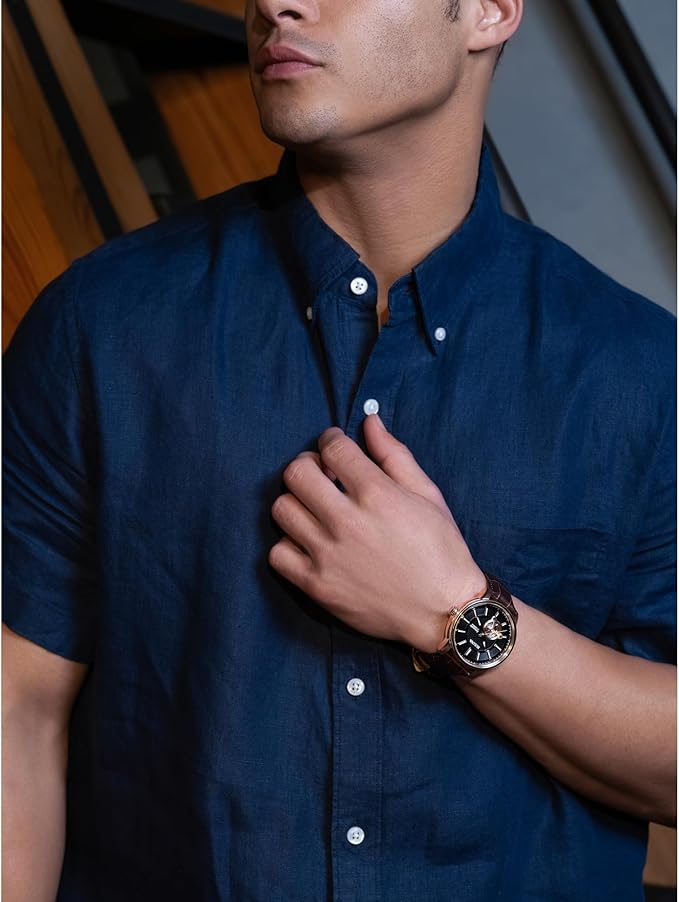 97A109 Reloj Bulova Classic de hombre pulsera de cuero 45mm