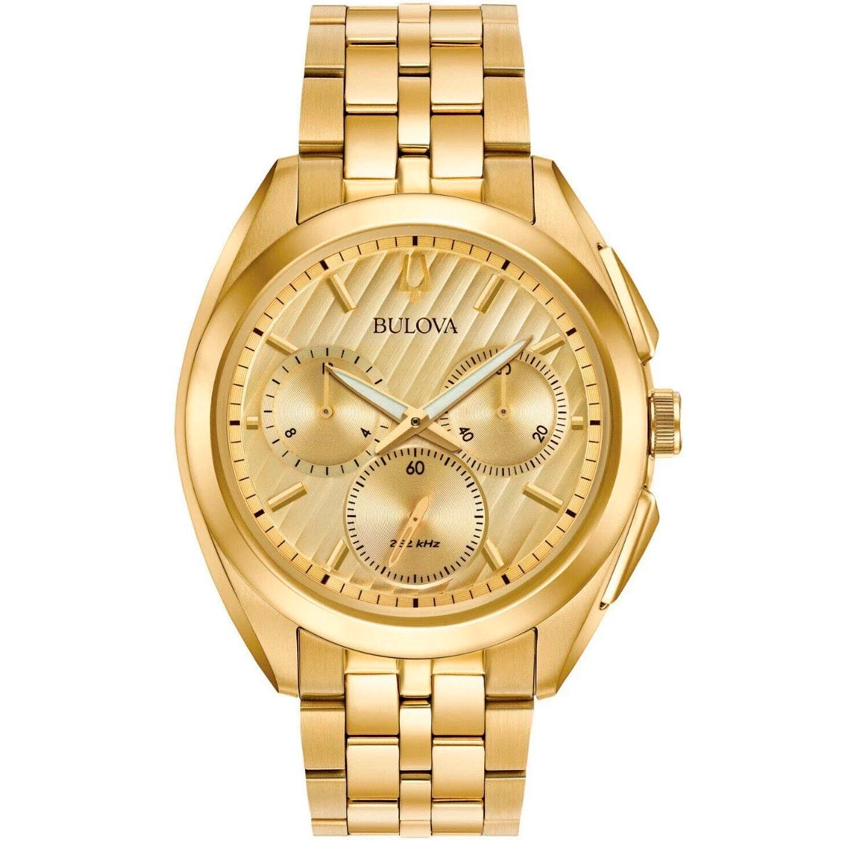 97A125 Bulova Curv Reloj para Hombre Pulsera de Metal Análogo