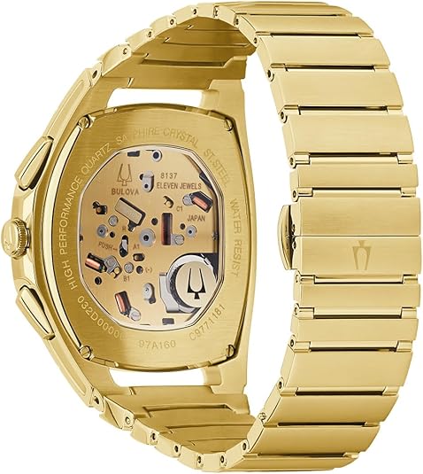 97A160 Bulova Curv Reloj Análogo para Hombre Pulsera de Metal