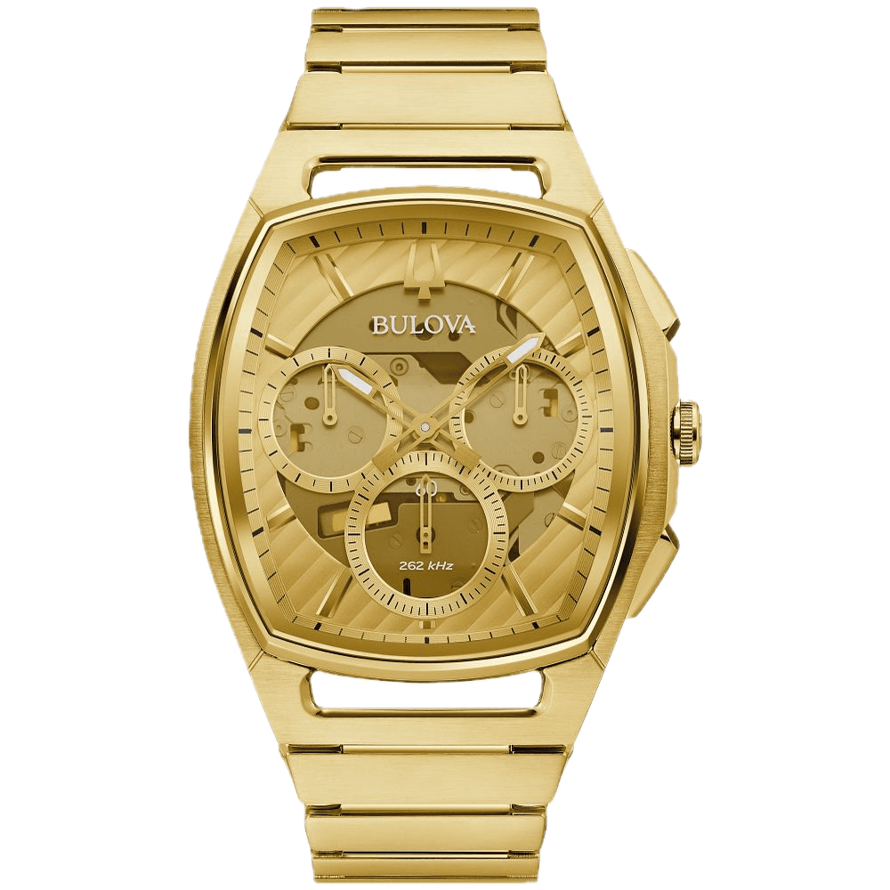 97A160 Bulova Curv Reloj Análogo para Hombre Pulsera de Metal