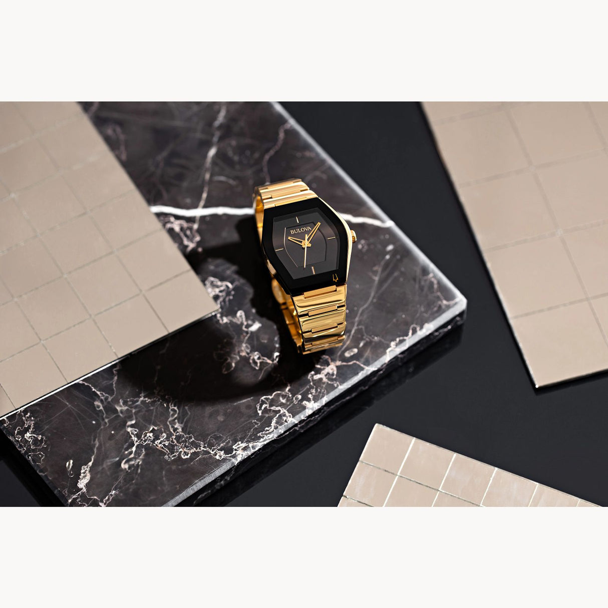 97A164 Reloj Bulova Gemini caballero pulsera de metal