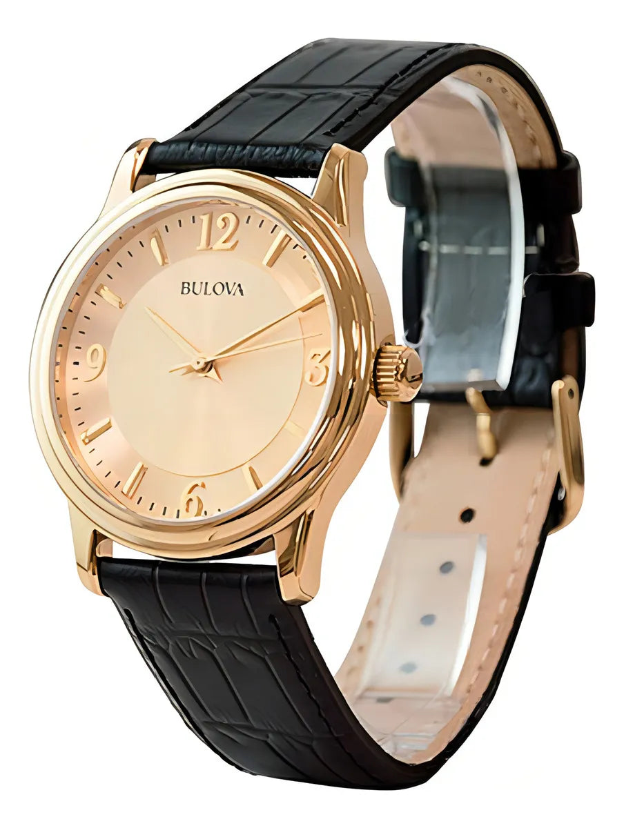 97A70 Reloj Bulova Corporate de caballero pulsera de cuero