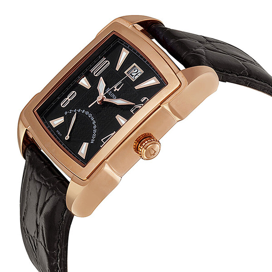 97B117 Reloj Bulova Regatta de caballero pulsera de piel