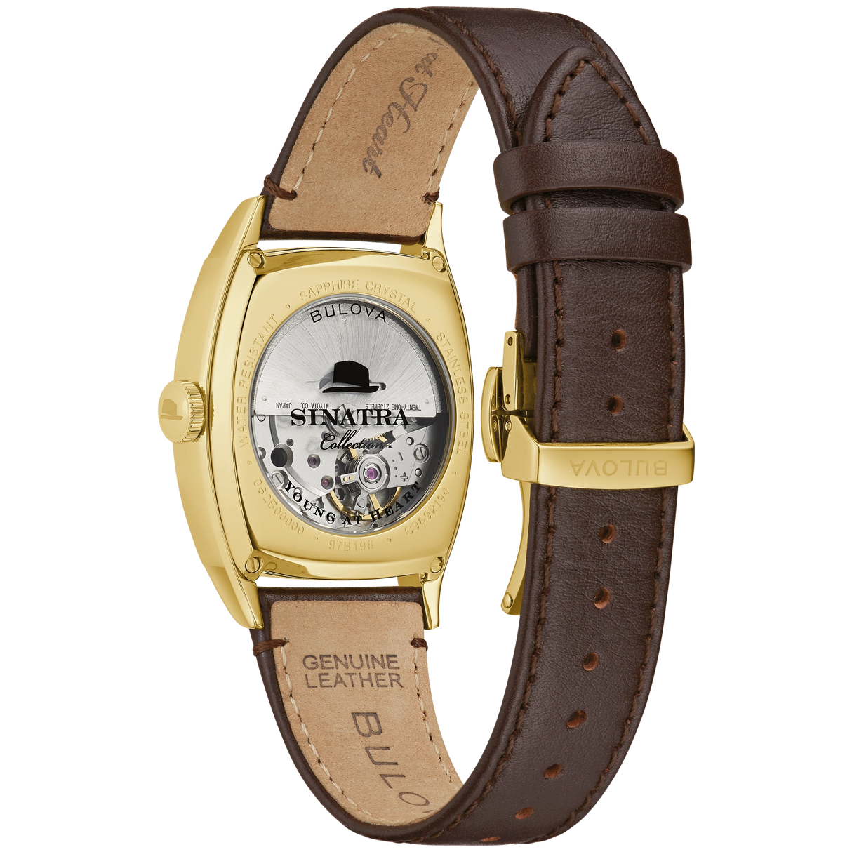 97B198 Reloj Bulova Frank Sinatra de hombre correa de cuero