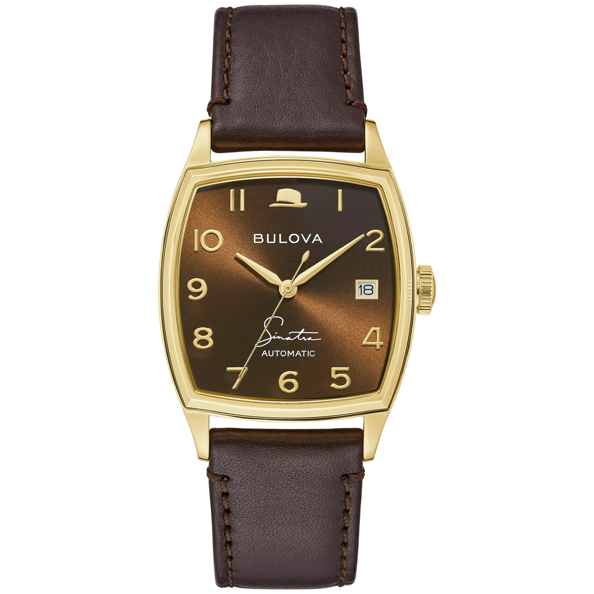 97B198 Reloj Bulova Frank Sinatra de hombre correa de cuero