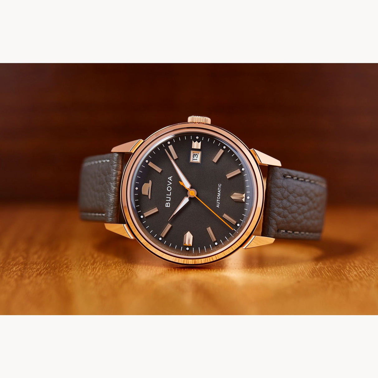 97B206 Reloj Bulova Summer Wind Frank Sinatra de caballero banda de piel